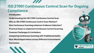 Journal (General Articles) | Neumetric ISO 27001 Continuous Control Scan for Ongoing Compliance