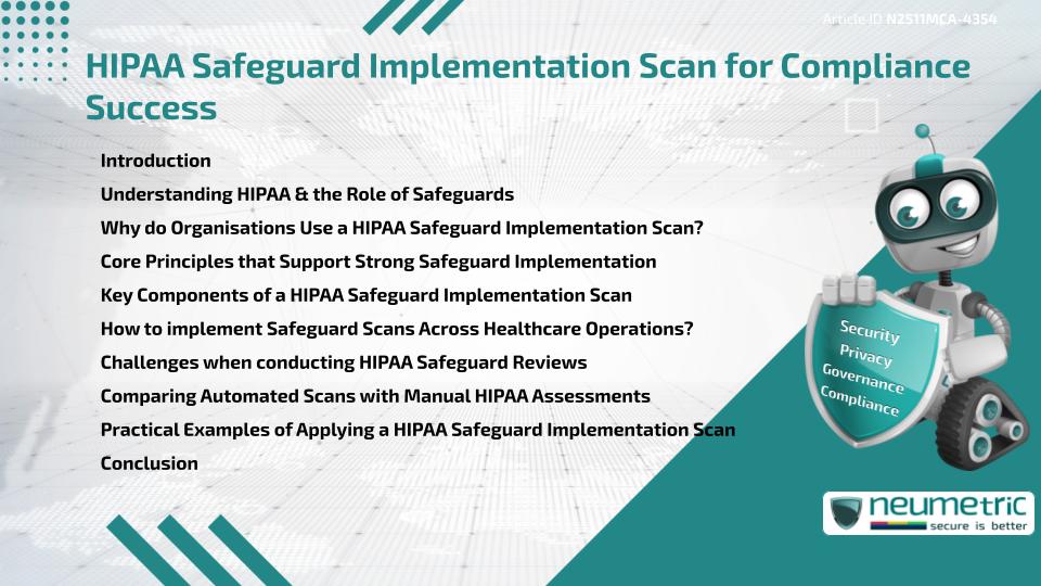 HIPAA Safeguard Implementation Scan for Compliance Success