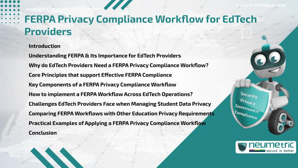 FERPA Privacy Compliance Workflow for EdTech Providers