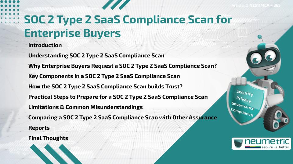SOC 2 Type 2 SaaS Compliance Scan for Enterprise Buyers