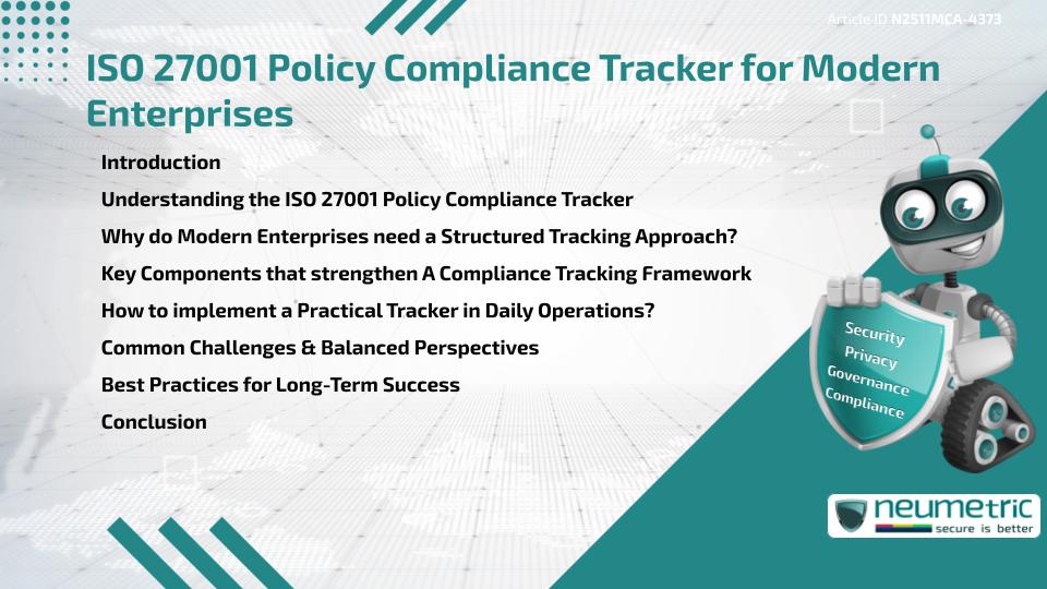 ISO 27001 Policy Compliance Tracker for Modern Enterprises