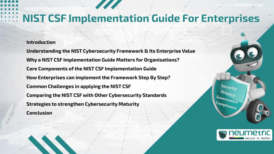 NIST CSF Implementation Guide For Enterprises