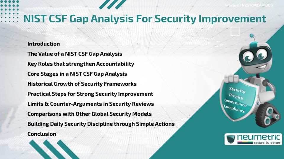 NIST CSF Gap Analysis For Security Improvement
