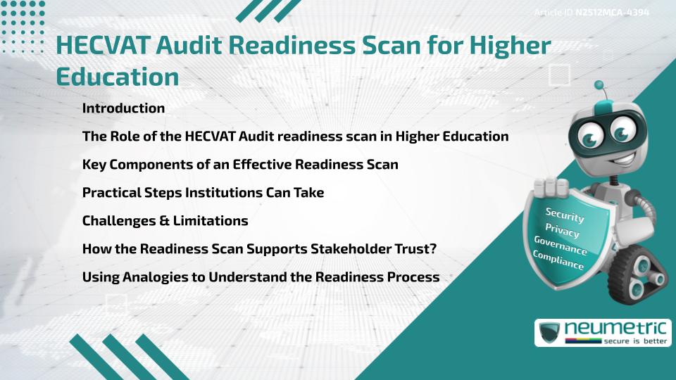 HECVAT Audit Readiness Scan for Higher Education