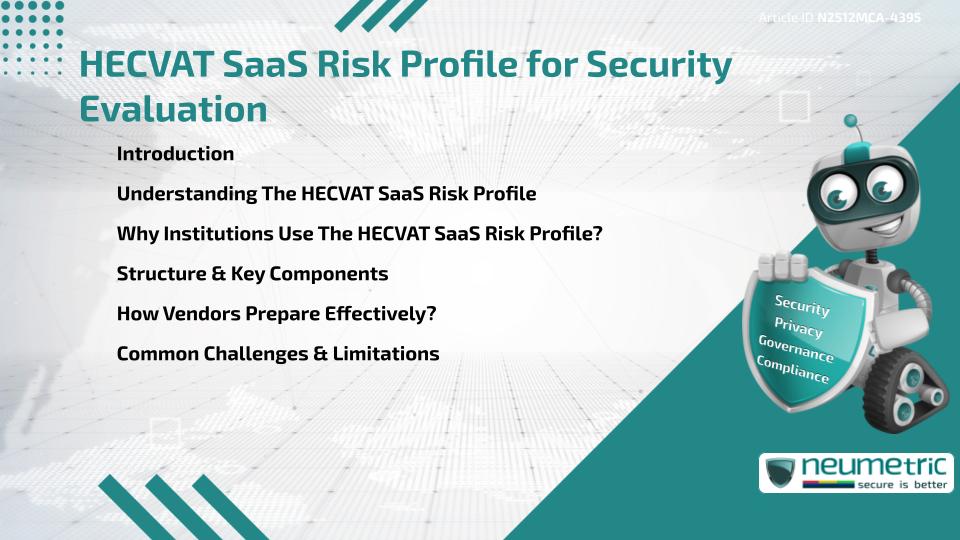 HECVAT SaaS Risk Profile for Security Evaluation