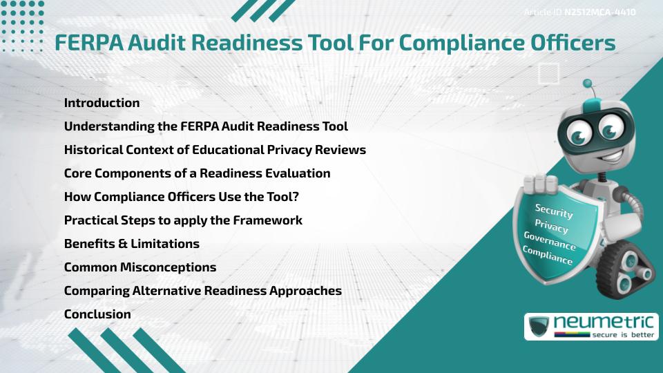 FERPA Audit Readiness Tool For Compliance Officers