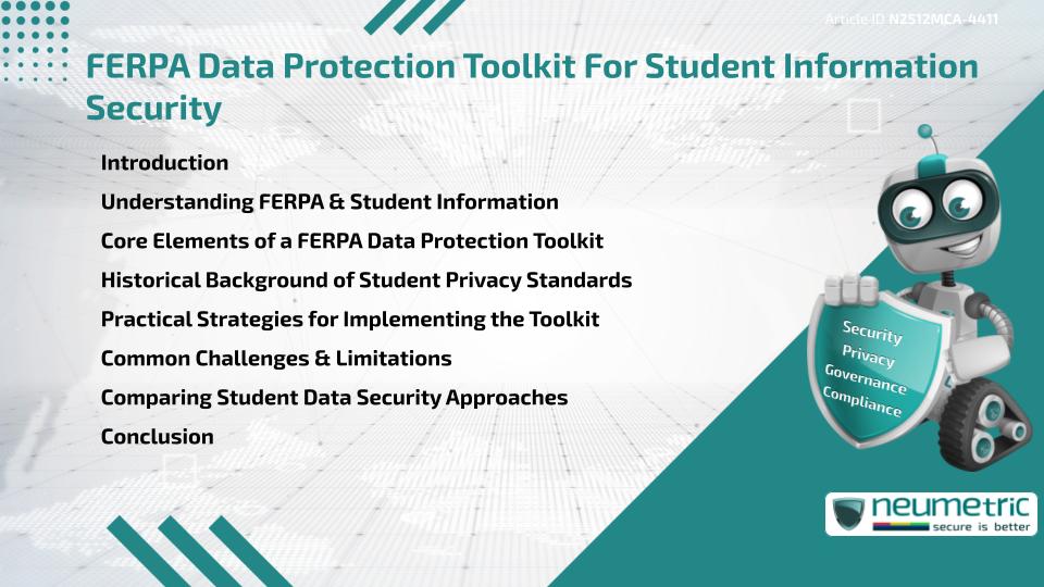 FERPA Data Protection Toolkit For Student Information Security