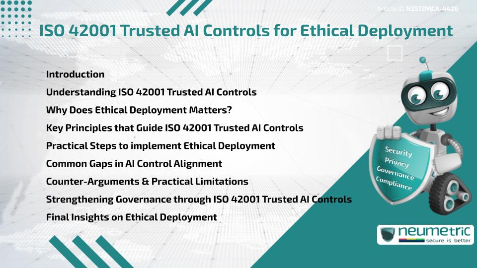 ISO 42001 Trusted AI Controls for Ethical Deployment
