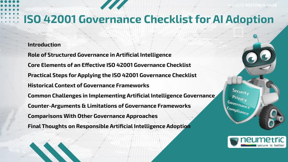 ISO 42001 Governance Checklist for AI Adoption