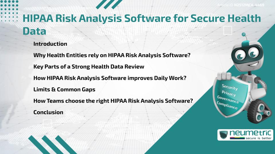 HIPAA Risk Analysis Software for Secure Health Data