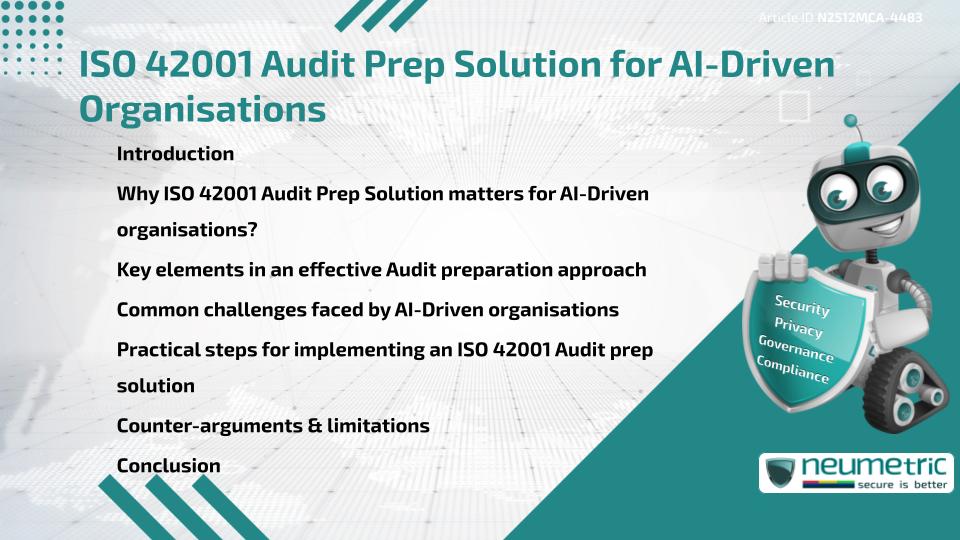 ISO 42001 Audit Prep Solution for AI-Driven Organisations