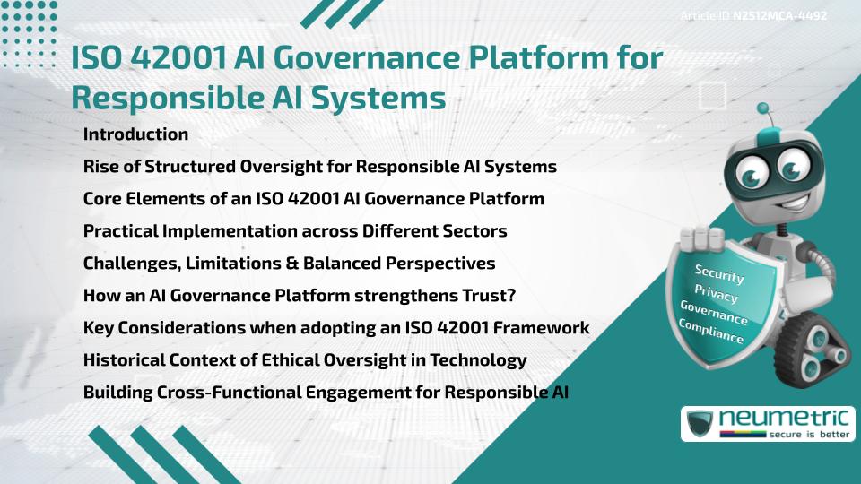 ISO 42001 AI Governance Platform for Responsible AI Systems