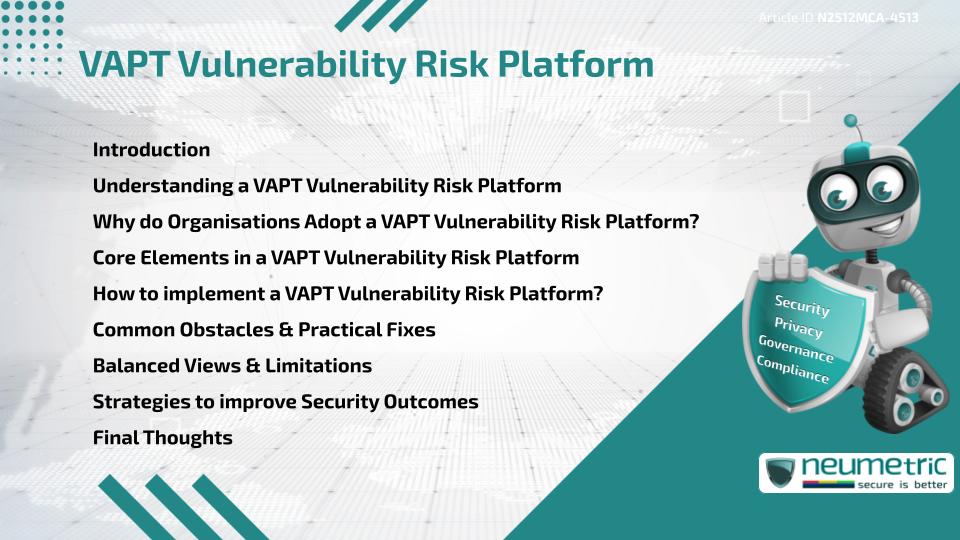 VAPT Vulnerability Risk Platform