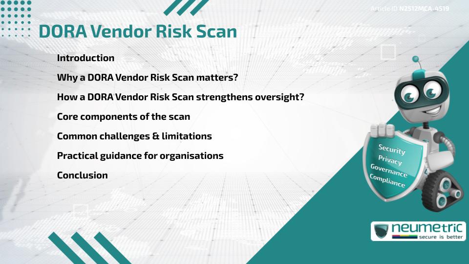 DORA Vendor Risk Scan