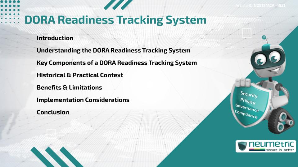 DORA Readiness Tracking System