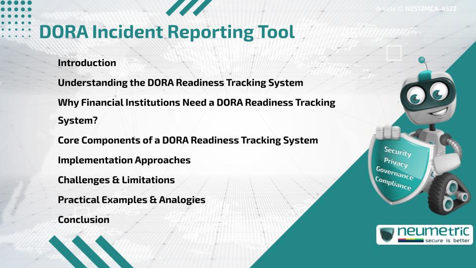 DORA Incident Reporting Tool