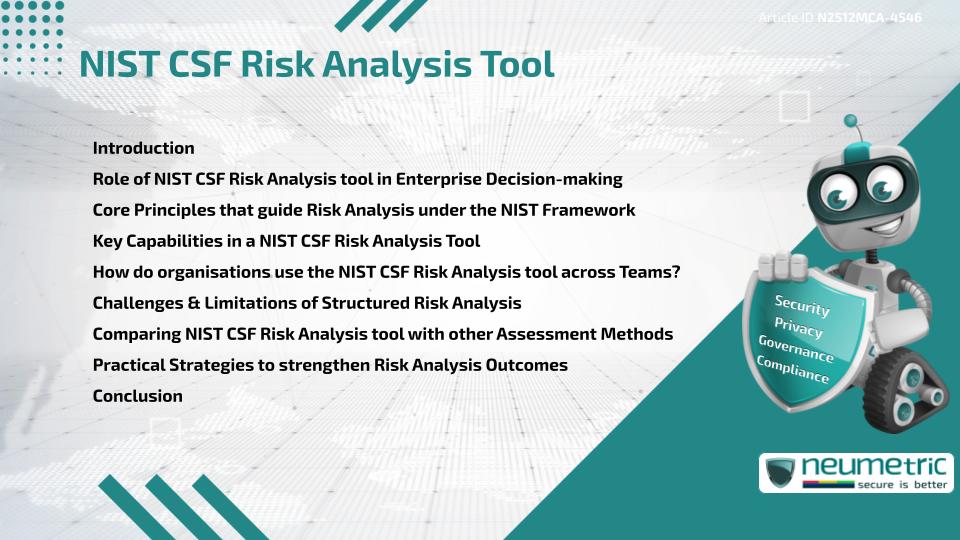 NIST CSF Risk Analysis Tool