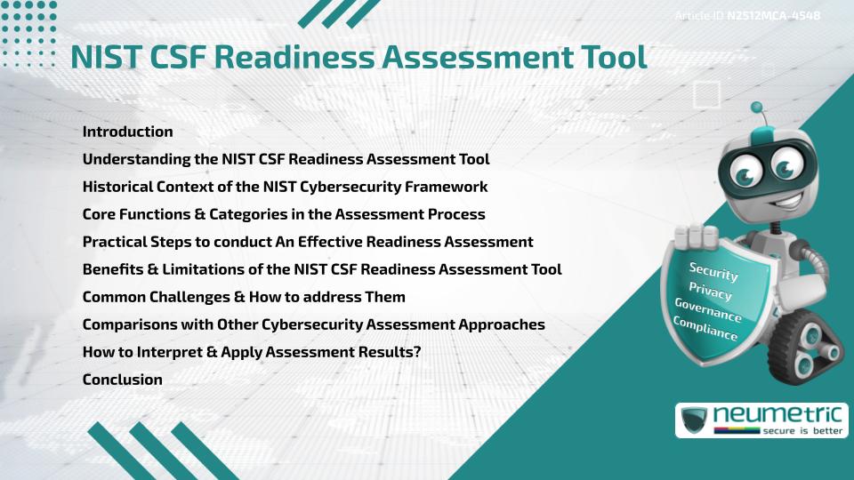 NIST CSF Readiness Assessment Tool