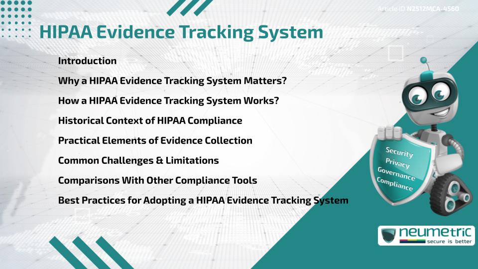 HIPAA Evidence Tracking System