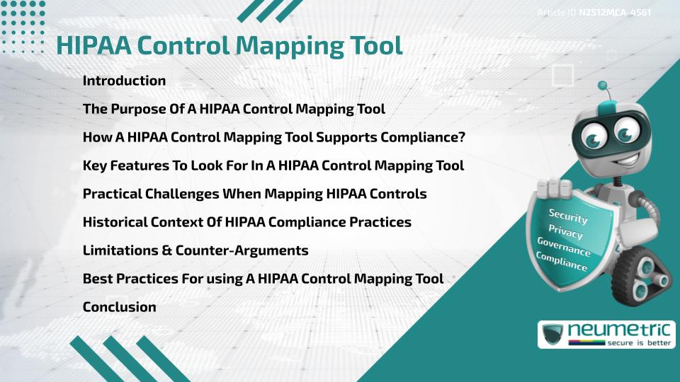 HIPAA Control Mapping Tool