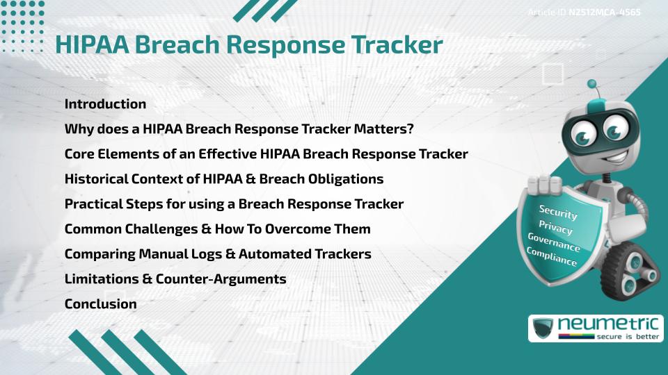 HIPAA Breach Response Tracker