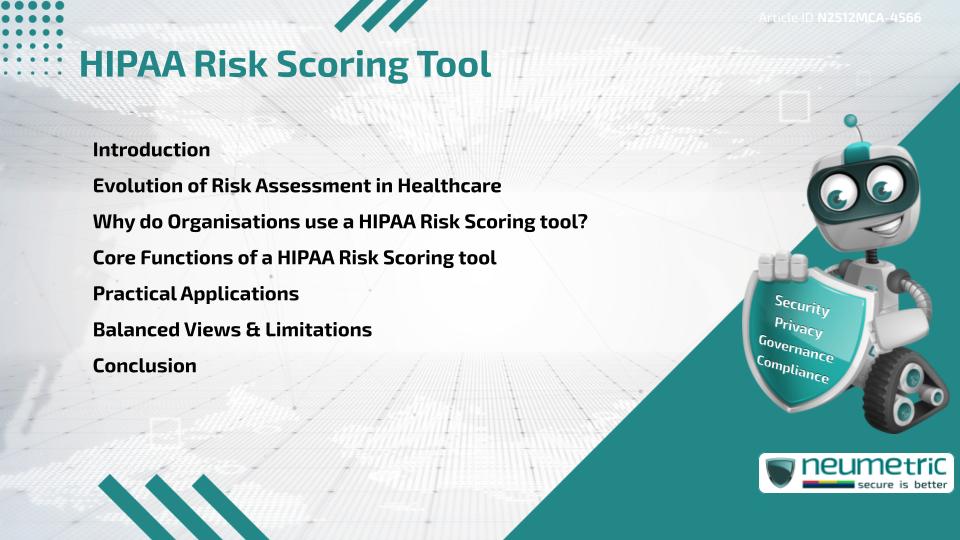 HIPAA Risk Scoring Tool