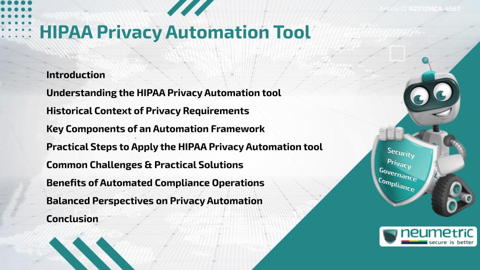HIPAA Privacy Automation Tool