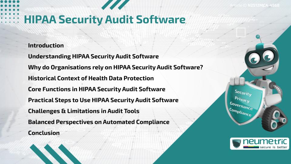 HIPAA Security Audit Software