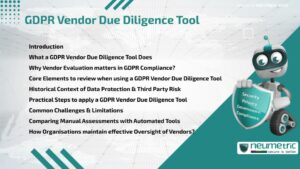 Journal (General Articles) | Neumetric GDPR Vendor Due Diligence Tool