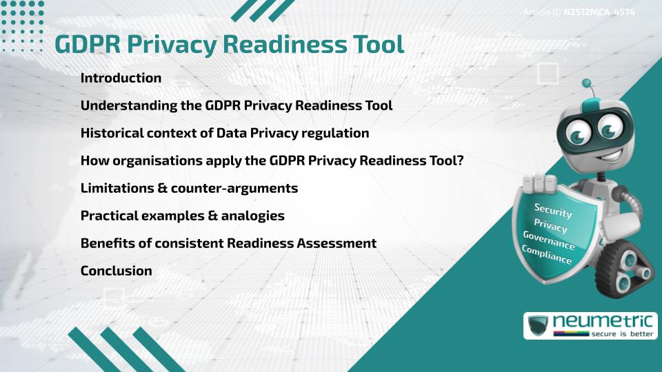 GDPR Privacy Readiness Tool