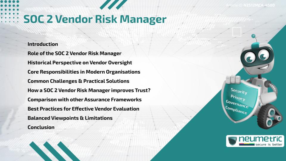 SOC 2 Vendor Risk Manager