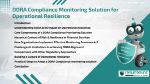 DORA Compliance Monitoring Solution for Operational Resilience