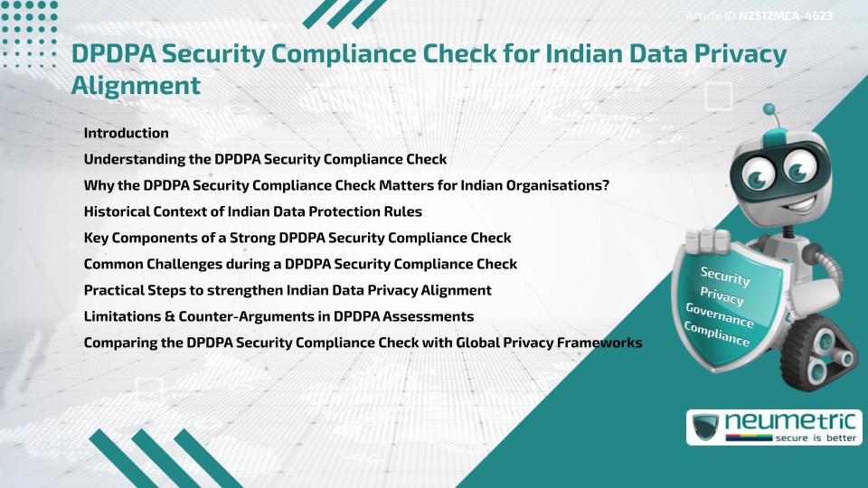 DPDPA Security Compliance Check for Indian Data Privacy Alignment