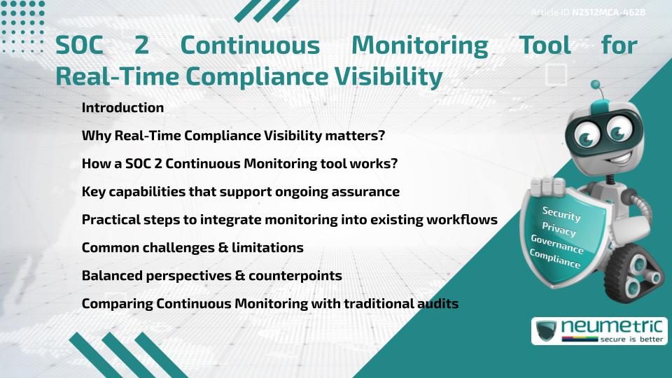 SOC 2 Continuous Monitoring Tool for Real-Time Compliance Visibility