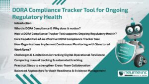 DORA Compliance Tracker Tool for Ongoing Regulatory Health