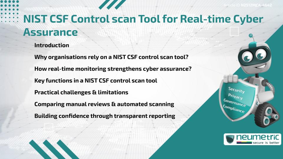 NIST CSF Control scan Tool for Real-time Cyber Assurance