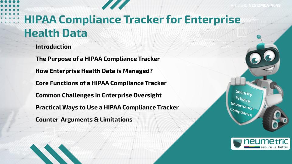 HIPAA Compliance Tracker for Enterprise Health Data