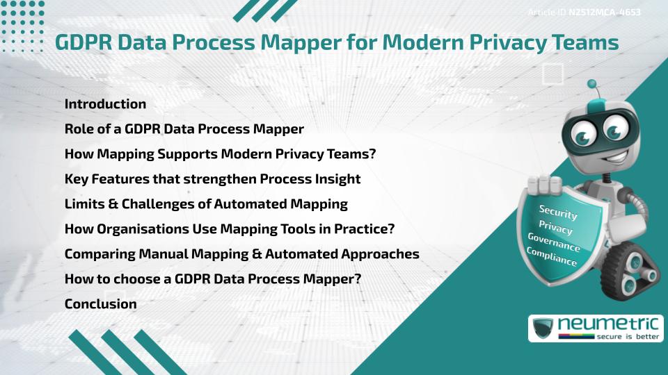GDPR Data Process Mapper for Modern Privacy Teams