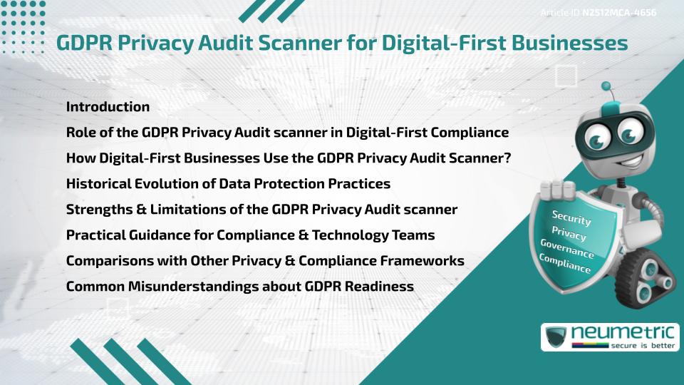 GDPR Privacy Audit Scanner for Digital-First Businesses