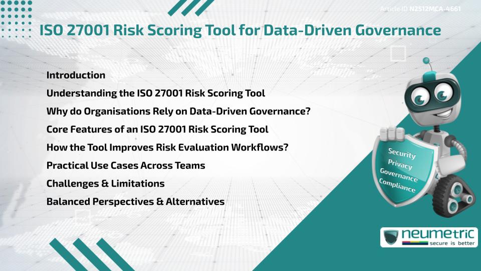 ISO 27001 Risk Scoring Tool for Data-Driven Governance