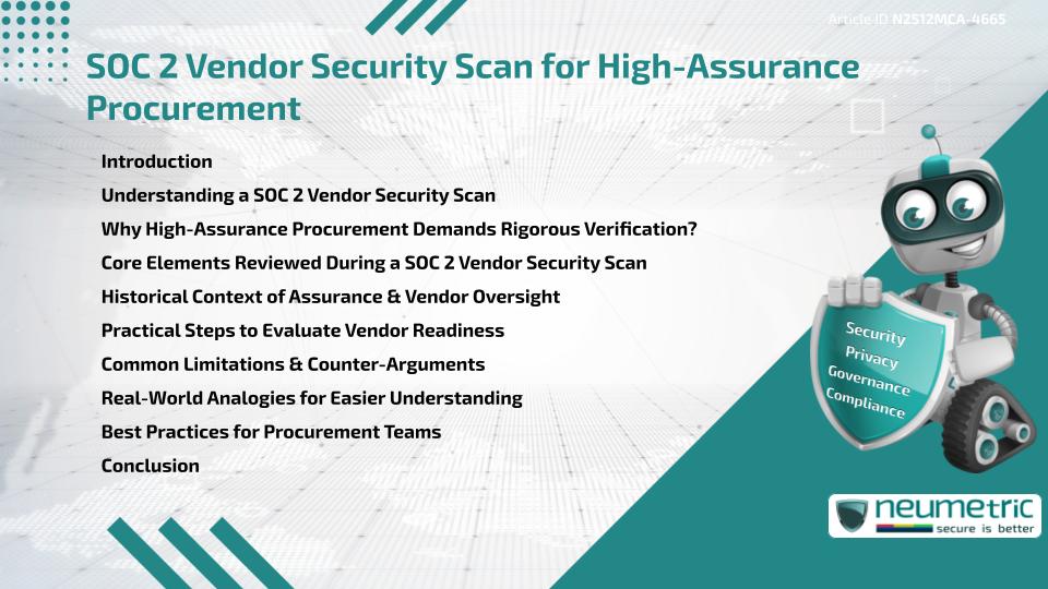 SOC 2 Vendor Security Scan for High-Assurance Procurement