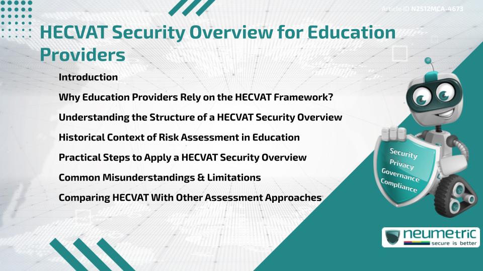 HECVAT Security Overview for Education Providers