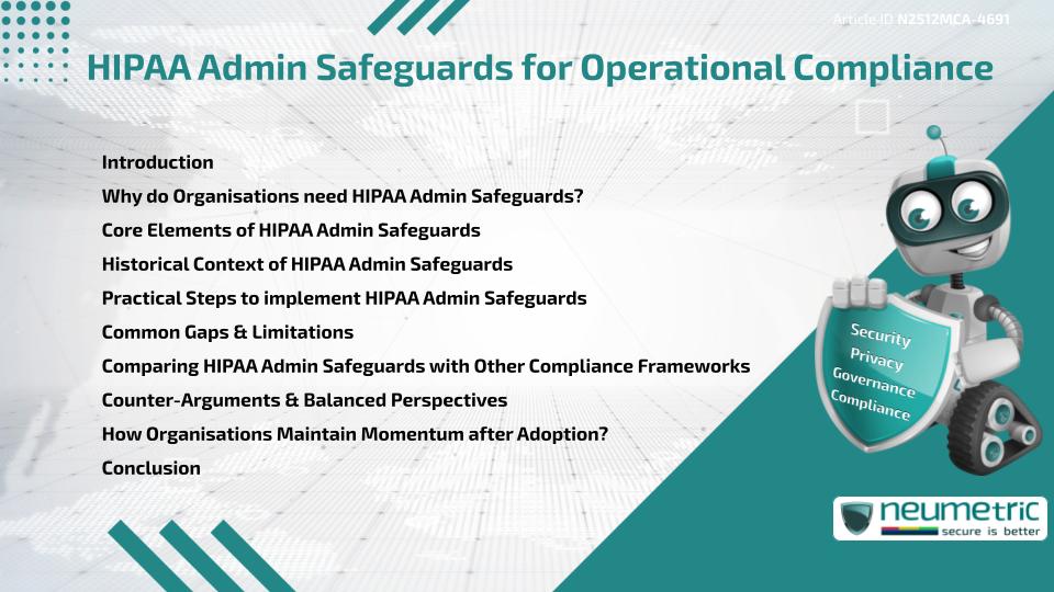 HIPAA Admin Safeguards for Operational Compliance