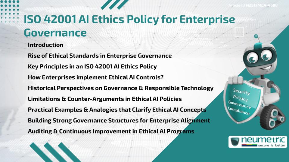 ISO 42001 AI Ethics Policy for Enterprise Governance