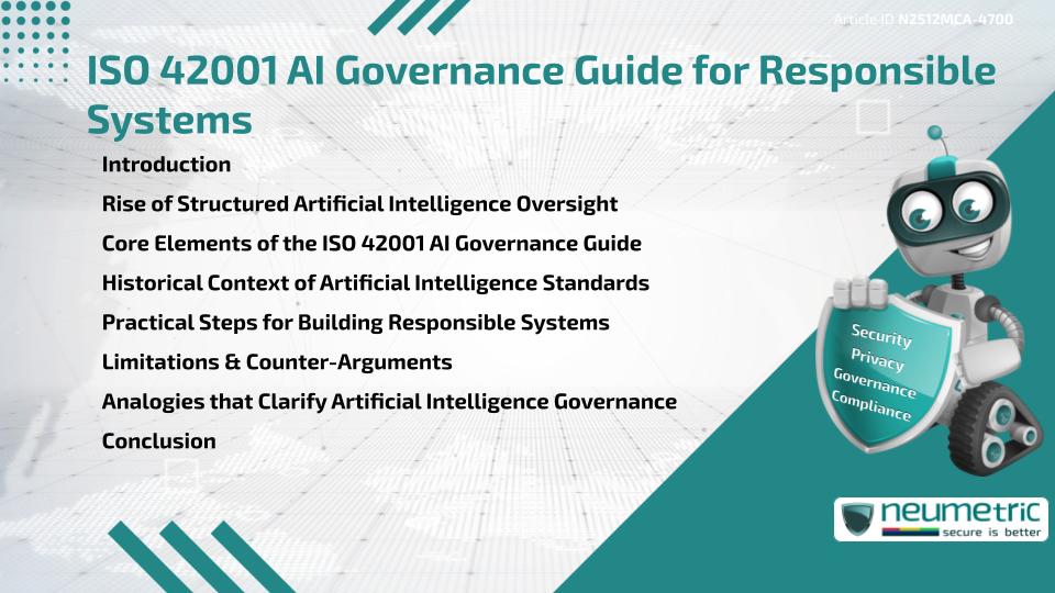 ISO 42001 AI Governance Guide for Responsible Systems