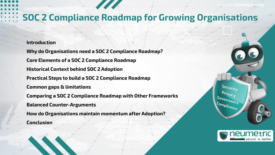 SOC 2 Compliance Roadmap for growing Organisations