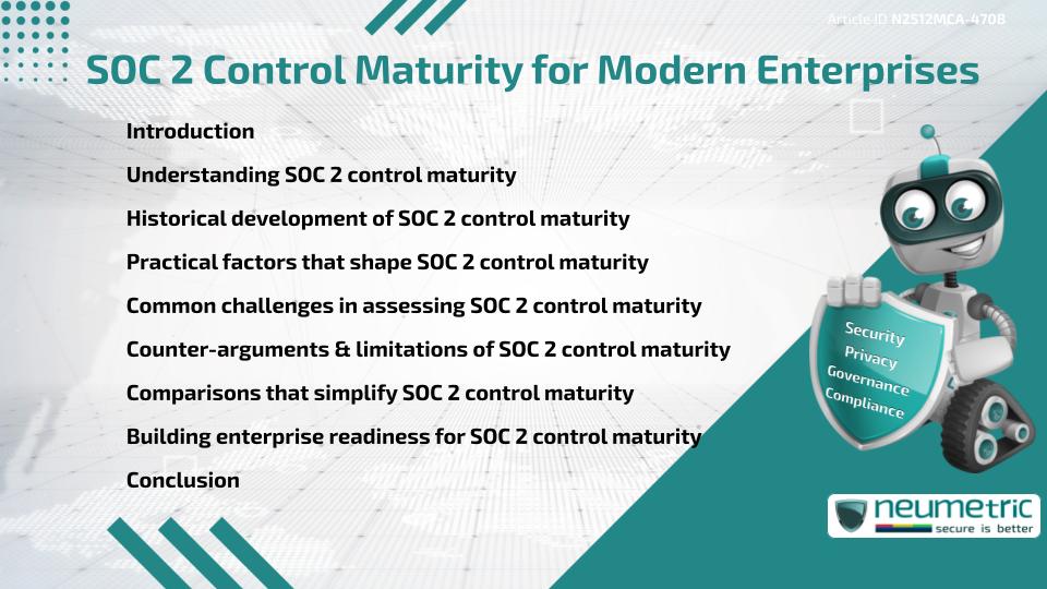SOC 2 Control Maturity for Modern Enterprises