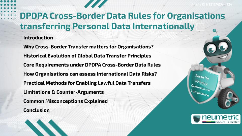 DPDPA Cross-Border Data Rules for Organisations transferring Personal Data Internationally