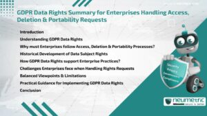 GDPR Data Rights Summary for Enterprises Handling Access, Deletion & Portability Requests