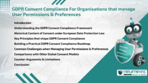 GDPR Consent Compliance for Organisations that manage User Permissions & Preferences